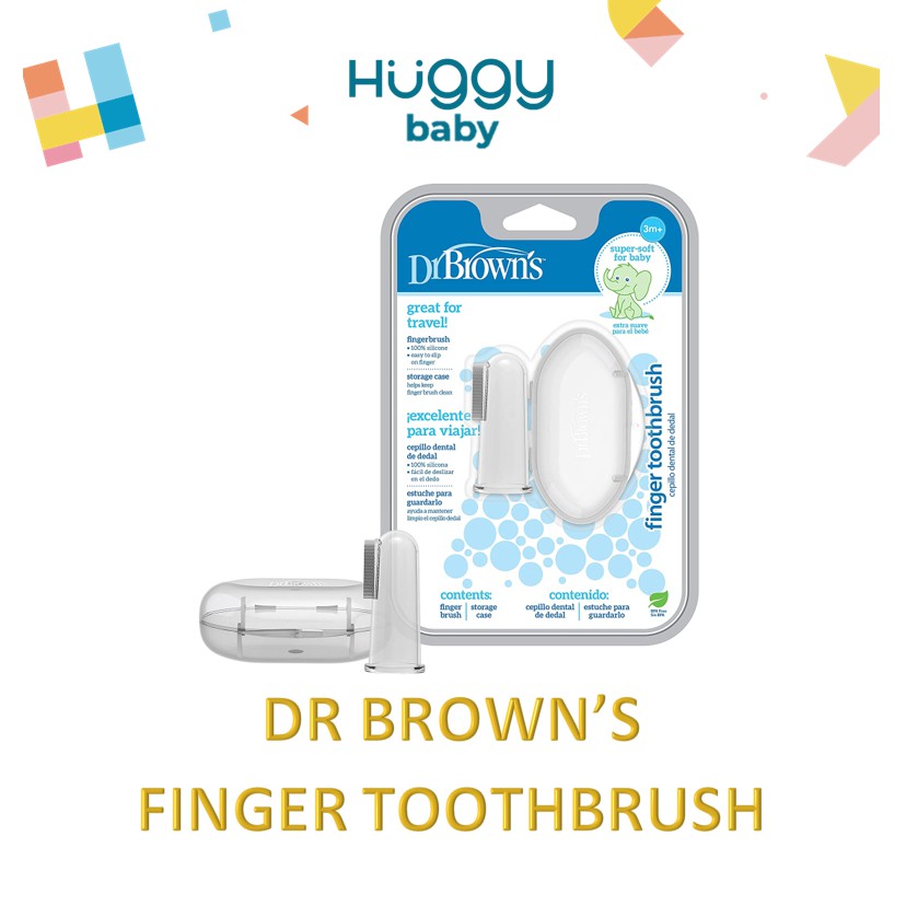 Dr Brown's HG010 Finger Toothbrush | Sikat Gigi Jari