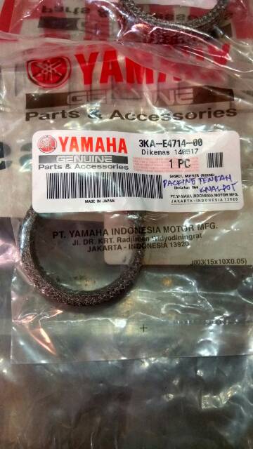 PACKING/GASKET ASBES TENGAH KNALPOT RX KING ASLI ORIGINAL YAMAHA