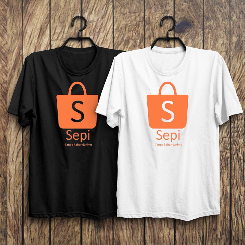 Kaos Baju Plesetan Parodi Brand Shopee Sepi