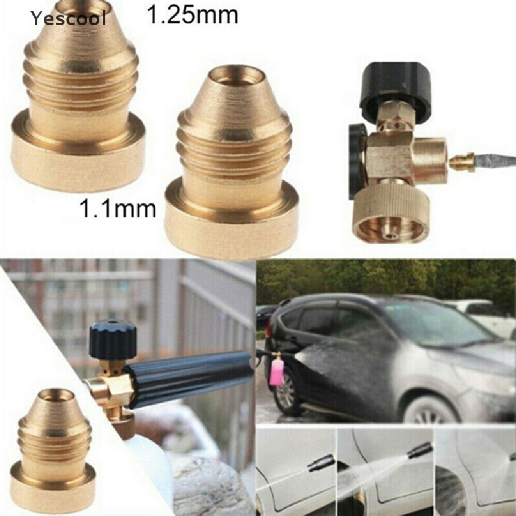 Yescool 1.1mm/1.25mm/1.4mm Foam Cannon Orifice Nozzle Tips Thread Nozzle .