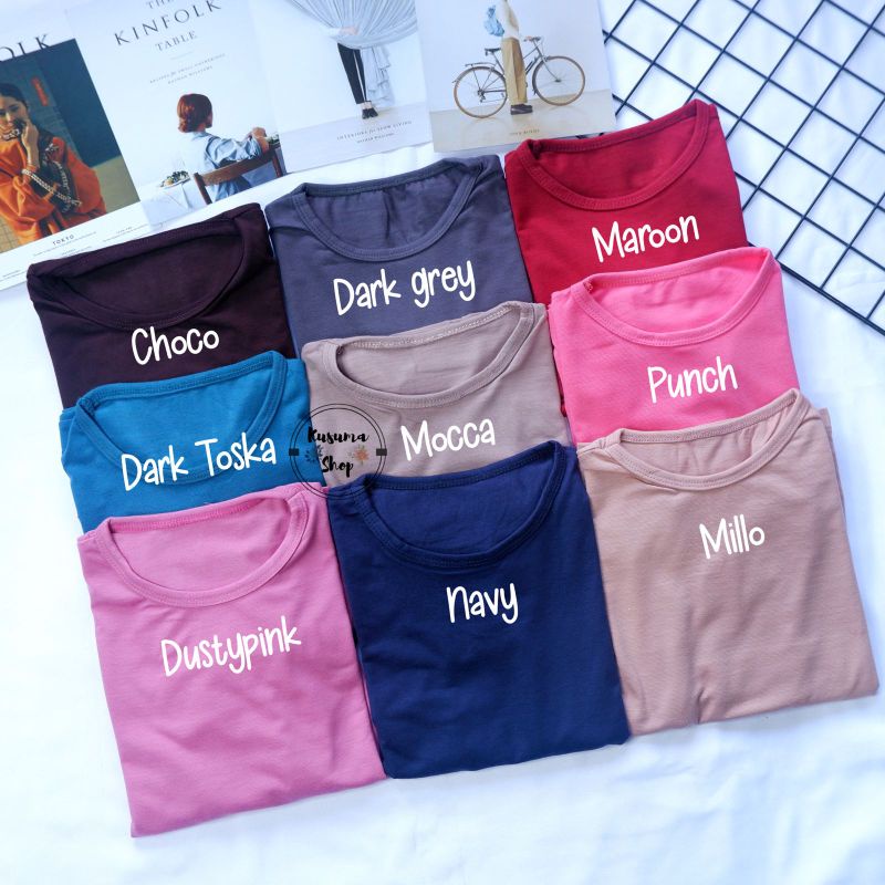 Manset kaos anak umur 3-5 tahun size L model Krah bulat bahan rayon premium