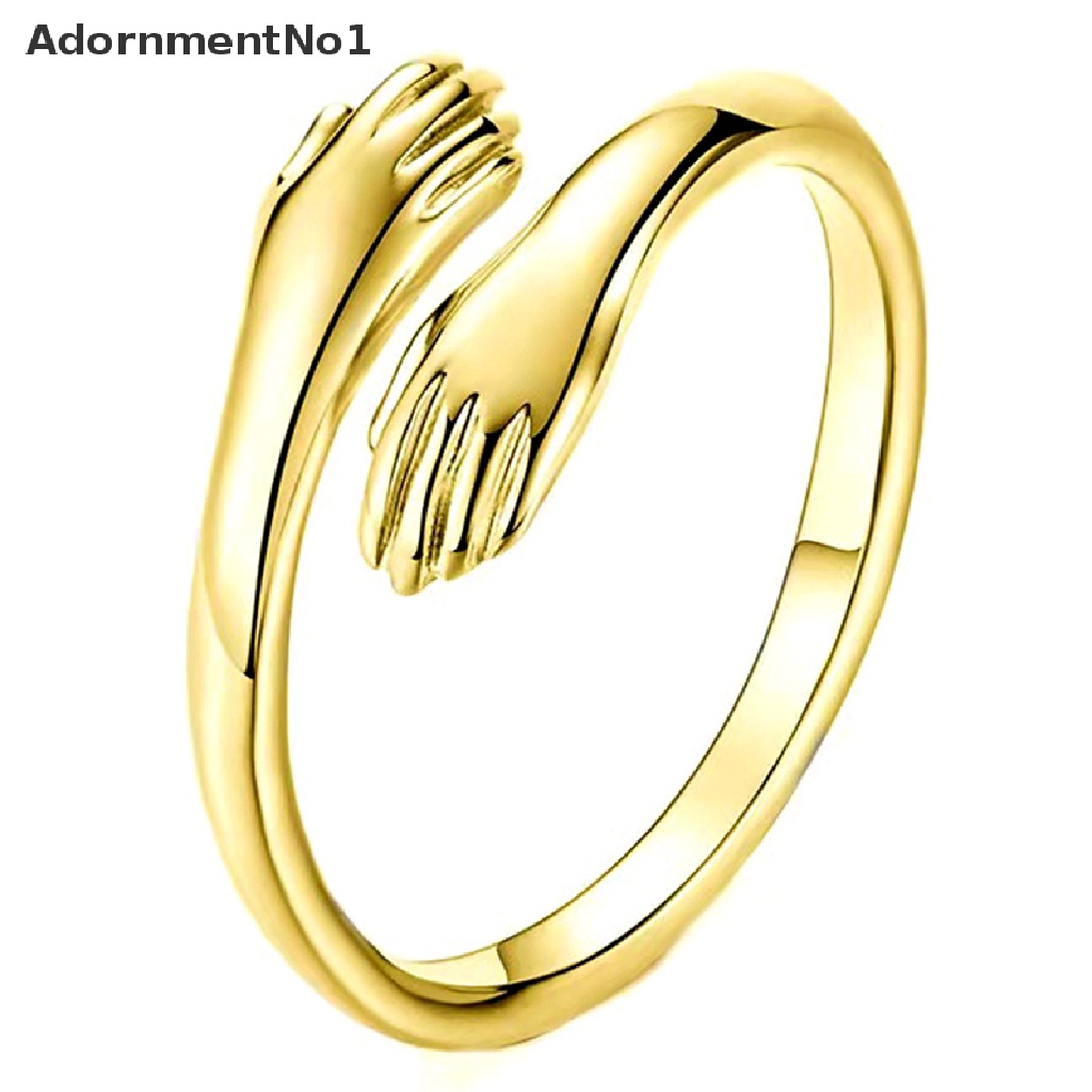 (AdornmentNo1) Cincin Model Terbuka Bahan sterling silver 925 Desain Hati Gaya retro Untuk Wanita