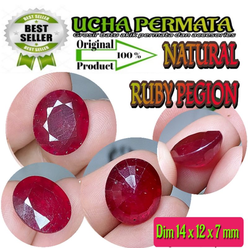 Natural batu permata ruby pigeon blood cutting murah jumbo