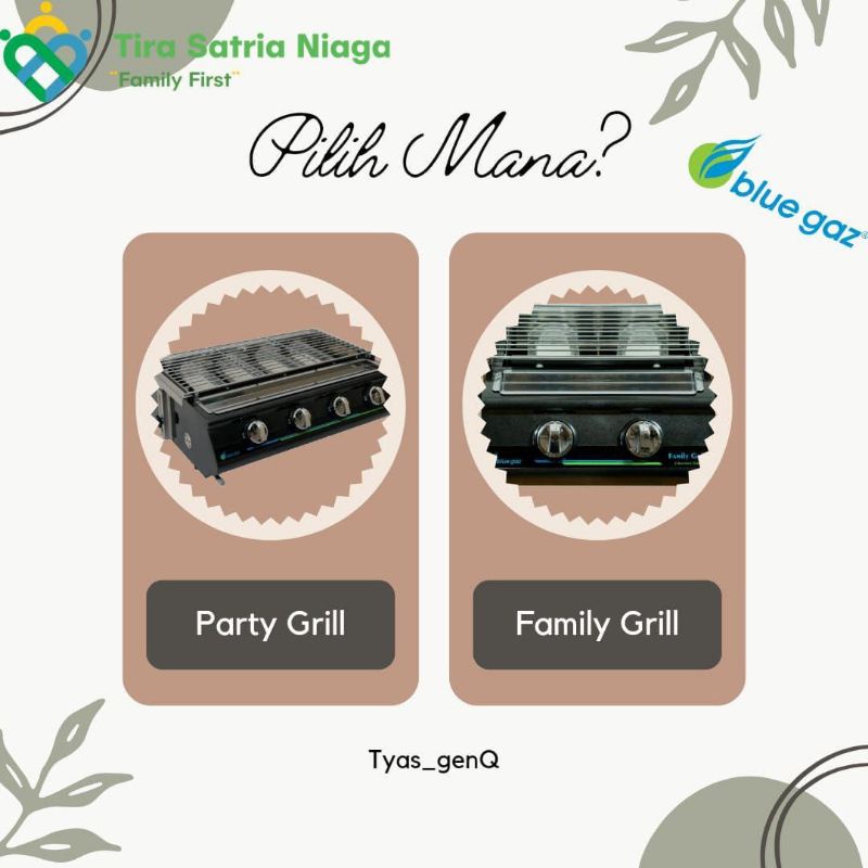 Kompor Gas untuk Memanggang - Party Grill Blue Gas