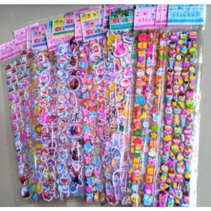 

stiker panjang karakter stiker 5 lembar