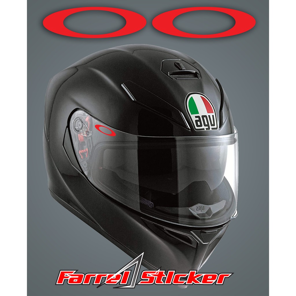 stiker helm sticker visor o