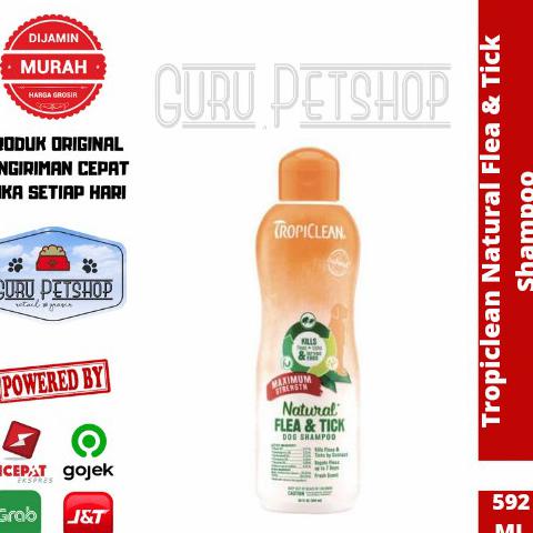 Jual Termurah Tropiclean Natural Flea Tick Shampoo 592ml Shampoo Anti Kutu Anjing Indonesia Shopee Indonesia