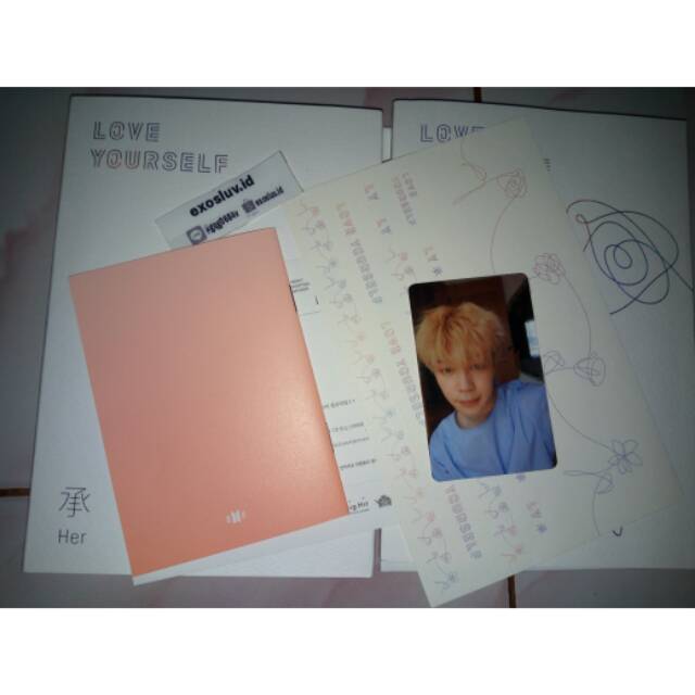bts love yourself her album L ver. jimin photocard pc