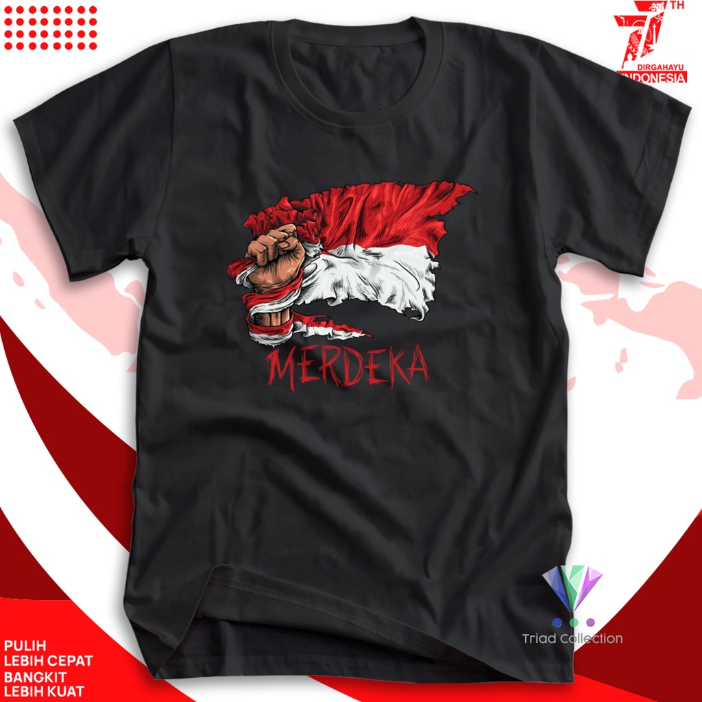 Jual Kaos Kemerdekaan HUT RI 77 INDONESIA MERDEKA | Baju Agustusan ...