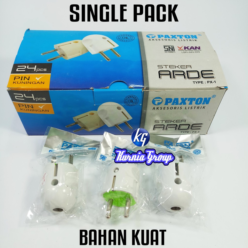 Steker ARDE Bulat PAXTON Jeck Colokan Listrik Kuningan BERKUALITAS SNI Jek