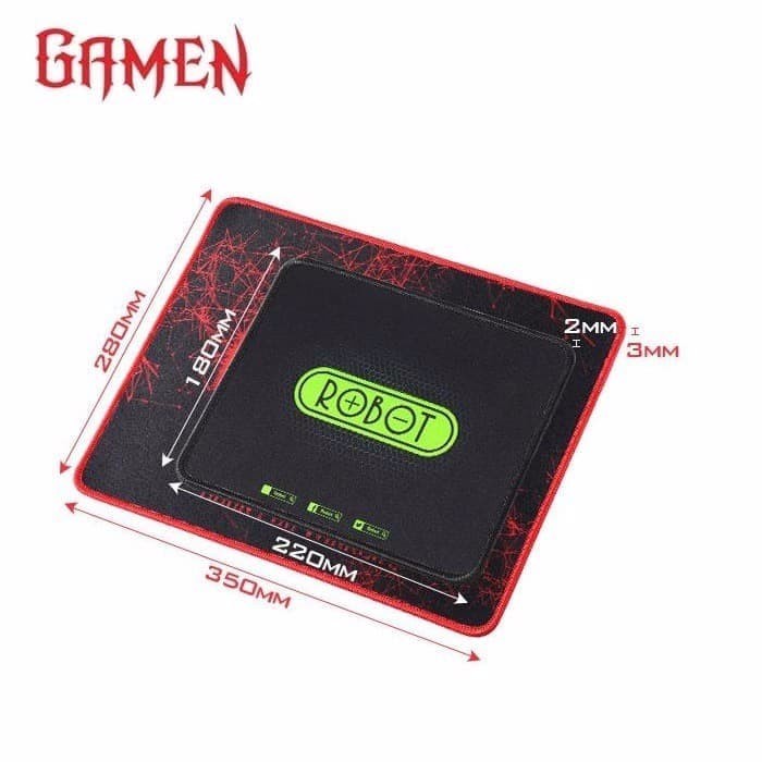 Gamen GP-L / MP02 Mousepad Soft Surface Gaming Mouse Pad Black