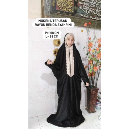 MUKENA TERUSAN RAYON RENDA SYAHRINI