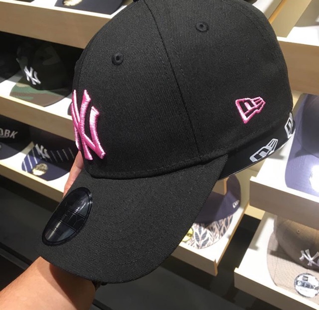 Topi new era NY black white and black pink