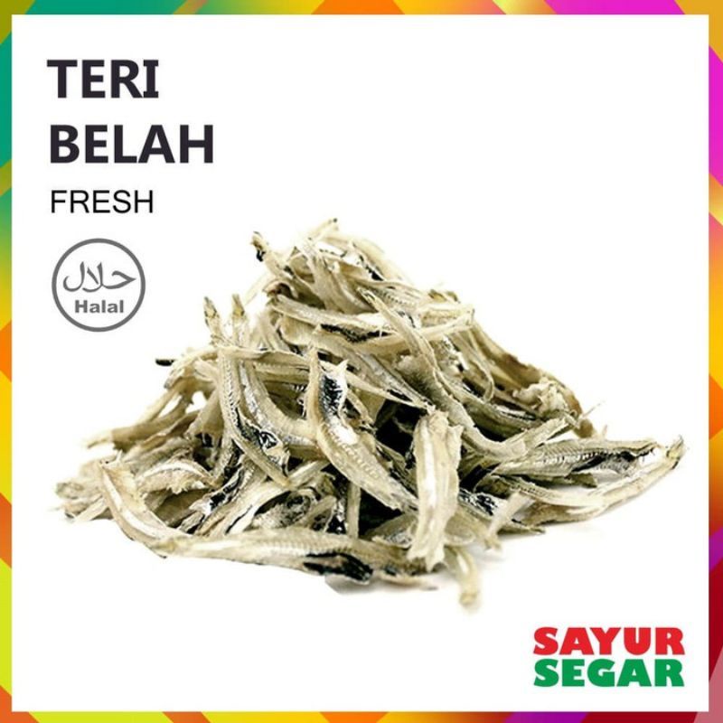 

100 gram teri jengki belah ikan asin baru fresh