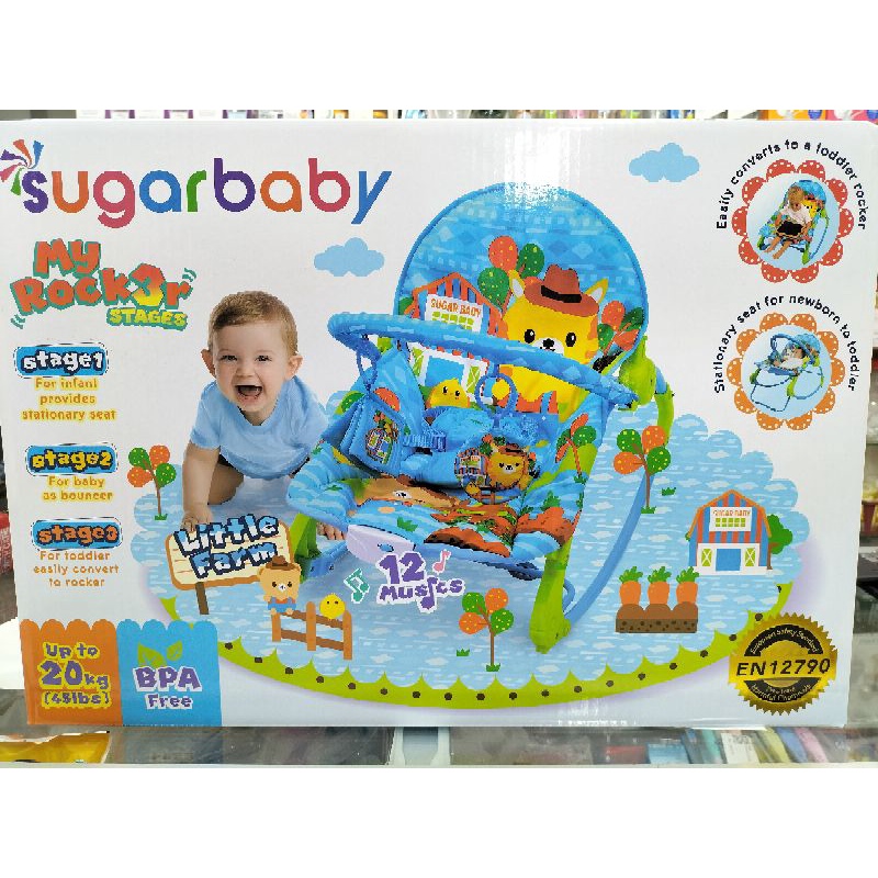 Bouncer Sugar Baby 10in1/Rocky/Baby Bather/spacebaby/Playgym