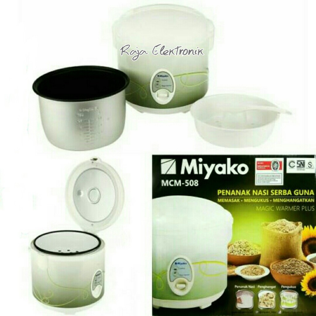 Miyako MCM 508 magic com 3ind1 masak dan penghangat dan kukus - Rice Cooker-rodom