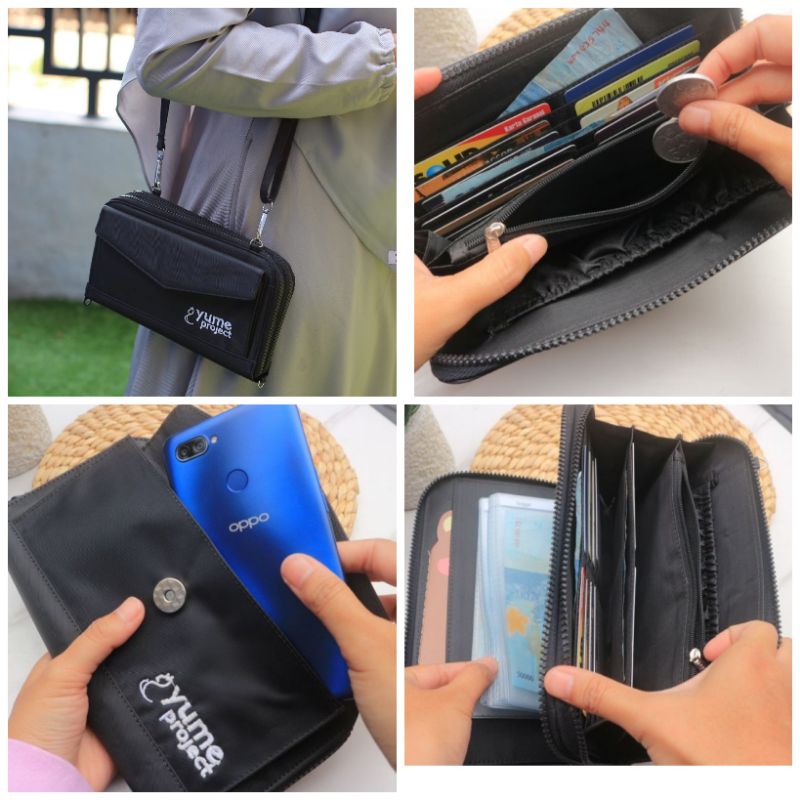 Dompet Pintar waterproof multifungsi disiplin keuangan sling bag tali semi tas selempang