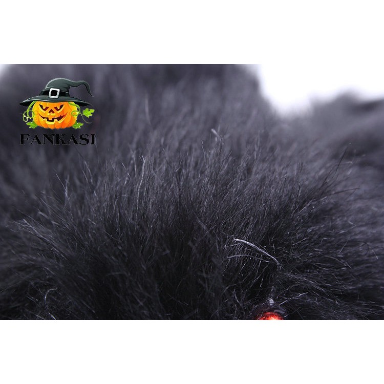 SPDL boneka laba-laba besar giant spider black dekorasi rumah hantu halloween mainan prank