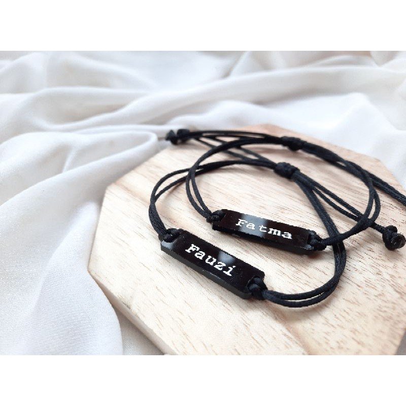 GELANG NAMA CUSTOM [Tali Satin]