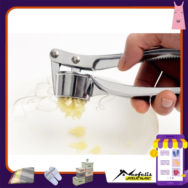 Penghancur Bawang Stainless / Garlic Press - NEOFELIS PR0108