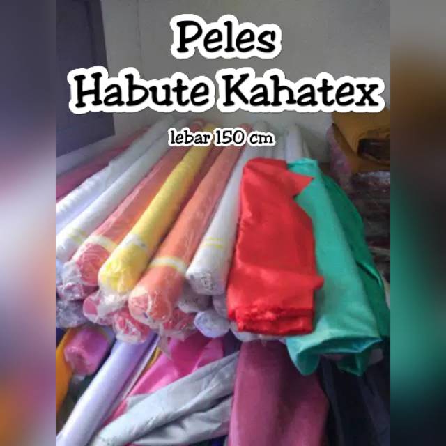 Kain Peles Habute Kahatex bahan dekor furing