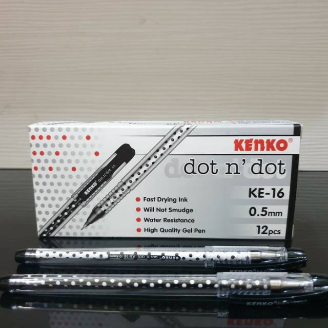

Pulpen KENKO KE-16 Dot n Dot 0.5 mm Isi 12 pcs