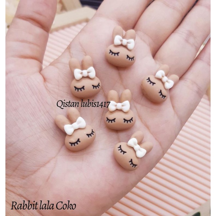 Clay Flower &amp; Rabbit Coko Milik 1pcs