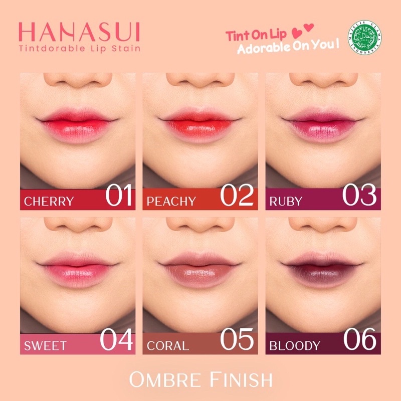 (BISA COD) HANASUI TINTDORABLE LIP STAIN