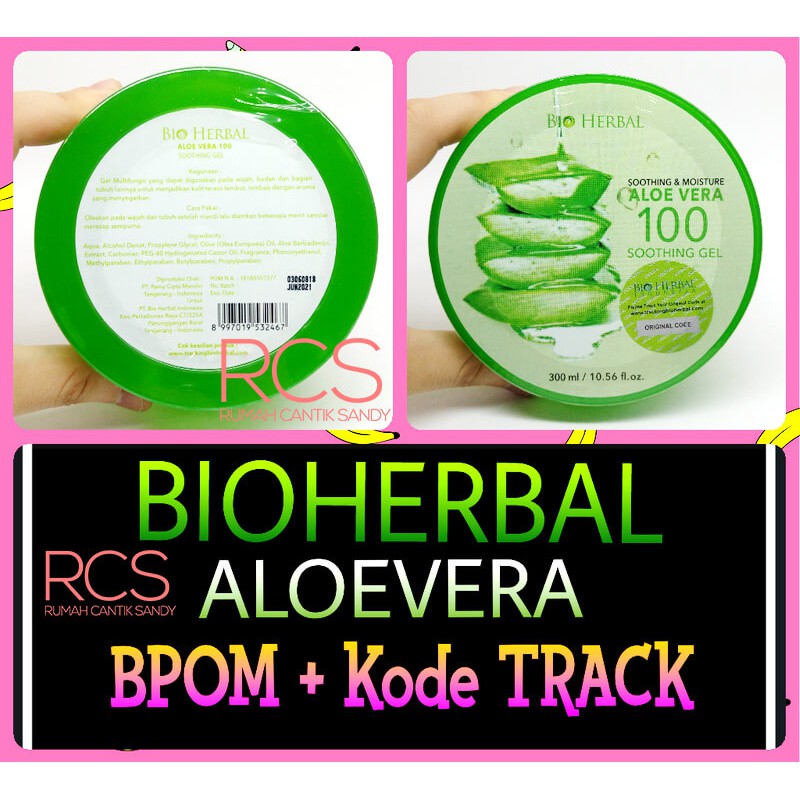 [BIOHERBAL] BIO HERBAL ~ ALOEVERA ~ ALOE VERA ~ Gel Soothing Moisture