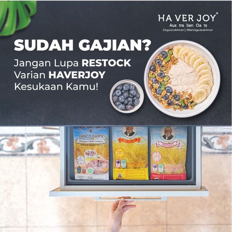 Haverjoy Havermix Havermout Australian Instant Oat and Choco Chips 1Kg