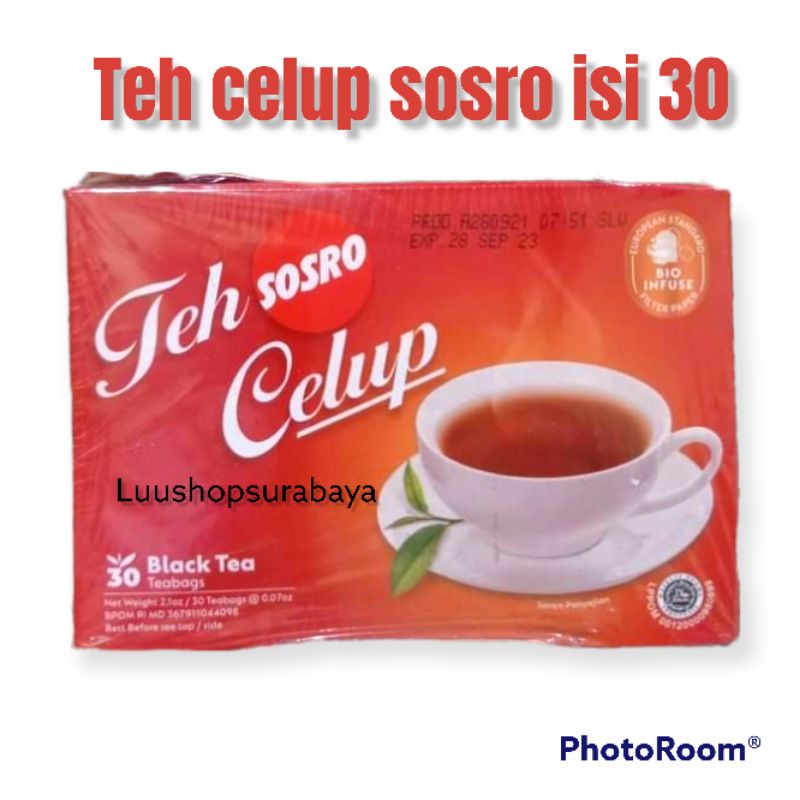 

Teh Sosro Celup Teh Hitam Celup isi 30 Kantong Teh