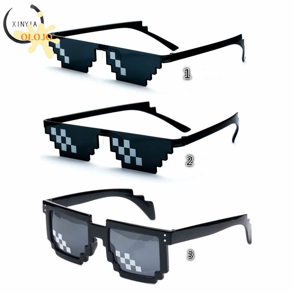 【Bayar di Tempat】 Anti UV Pixel Sunglasses - Kacamata Pria &amp; Wanita