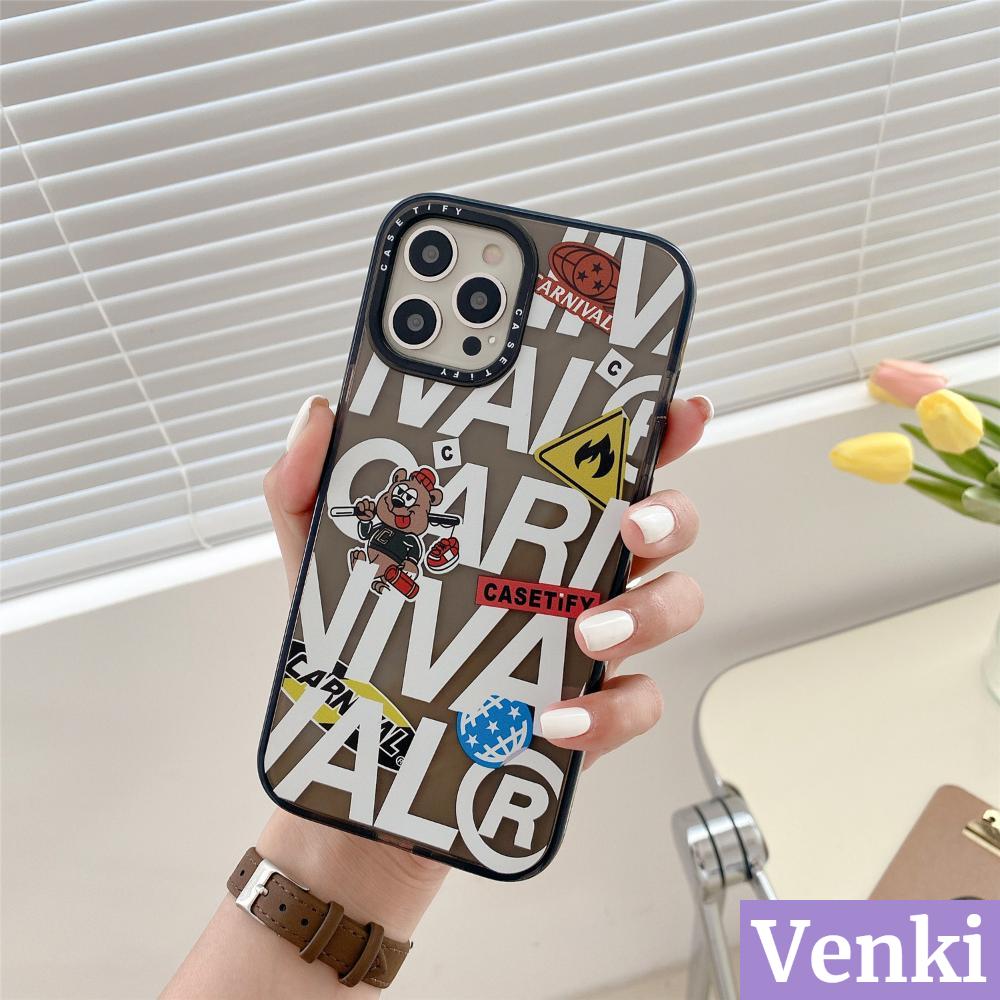 Venki - iPhone Case Silicone Soft Case Clear Case Black Grey Shockproof Camera Frame Label For iPhone 12 Pro Max iPhone 11 iPhone 7 8 Plus Xr 7 SE XS MAX 8plus SE2020 Max 11 7plus 12 Pro iphone mini