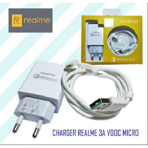 CHARGER HP REALME VOOC / TC REALME AK933 3A VOOC MICRO CHARGER HANDPHONE / CASAN HP REALME TERBAIK