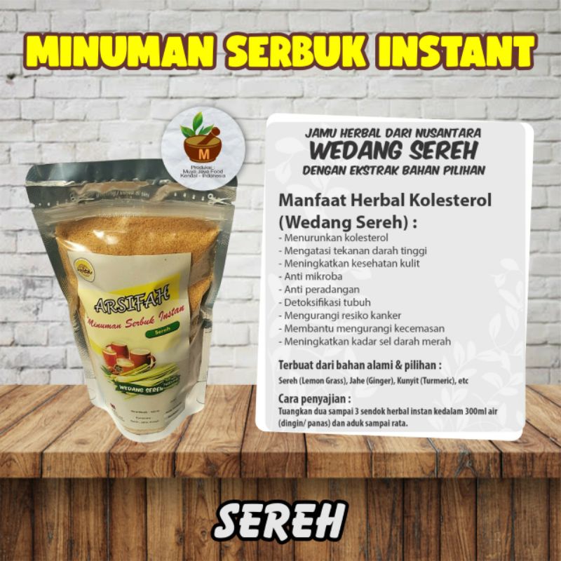 

Herbal Kolesterol/ Wedang sereh.