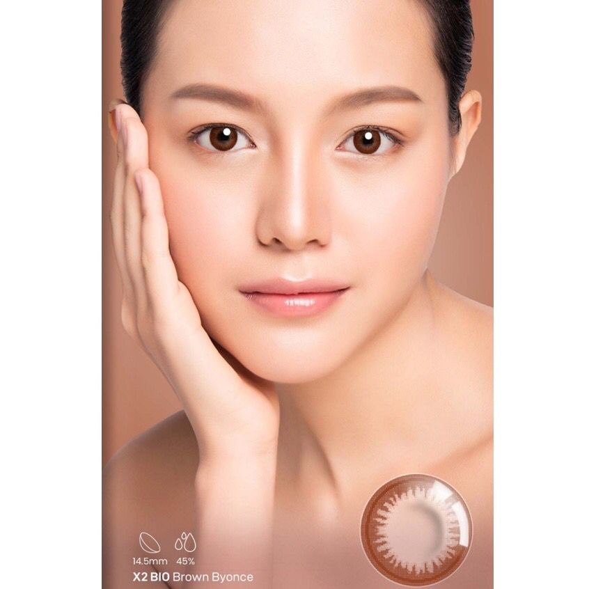 X2 BIO Softlens Black Shakyra Brown Beyonce 14,5mm