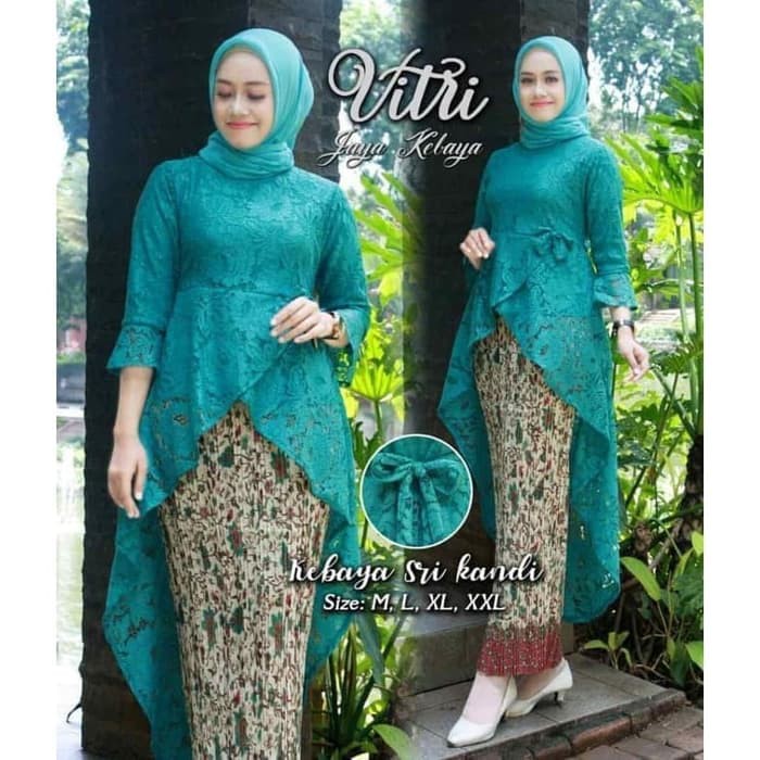 SET KEBAYA SRIKANDI TOSCA /KEBAYA BRUKAT/KEBAYA WISUDA/BAJU KEBAYA