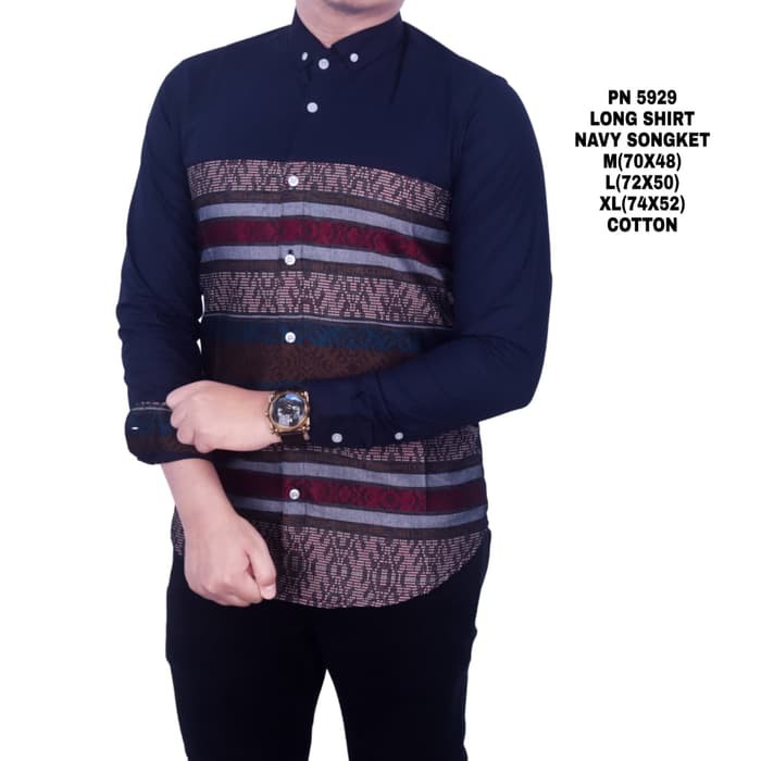 Kemeja Flanel Pria Lelaki Cowok Quiksilver Navy