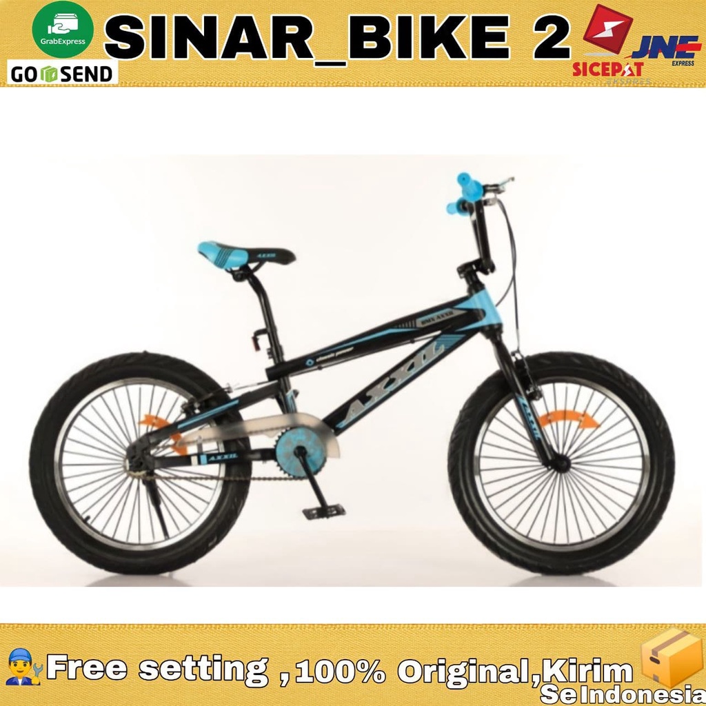 Sepeda BMX 20 Inch AXXIL SKD Ban Jumbo 3.0 Bonus Lampu USB