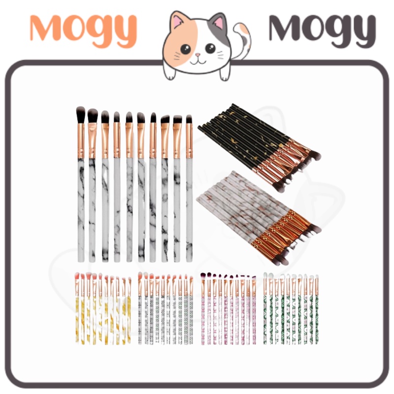 MOGYMOGY KUAS_SET_B Make Up Kosmetik Wajah Mata 10 PCS 10pcs Cosmetic MakeUp Brushes Kabuki Brush