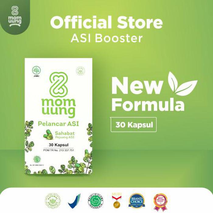 MOM UUNG ASI Booster 30 kapsul Kelorcap MOM UUNG Herbal