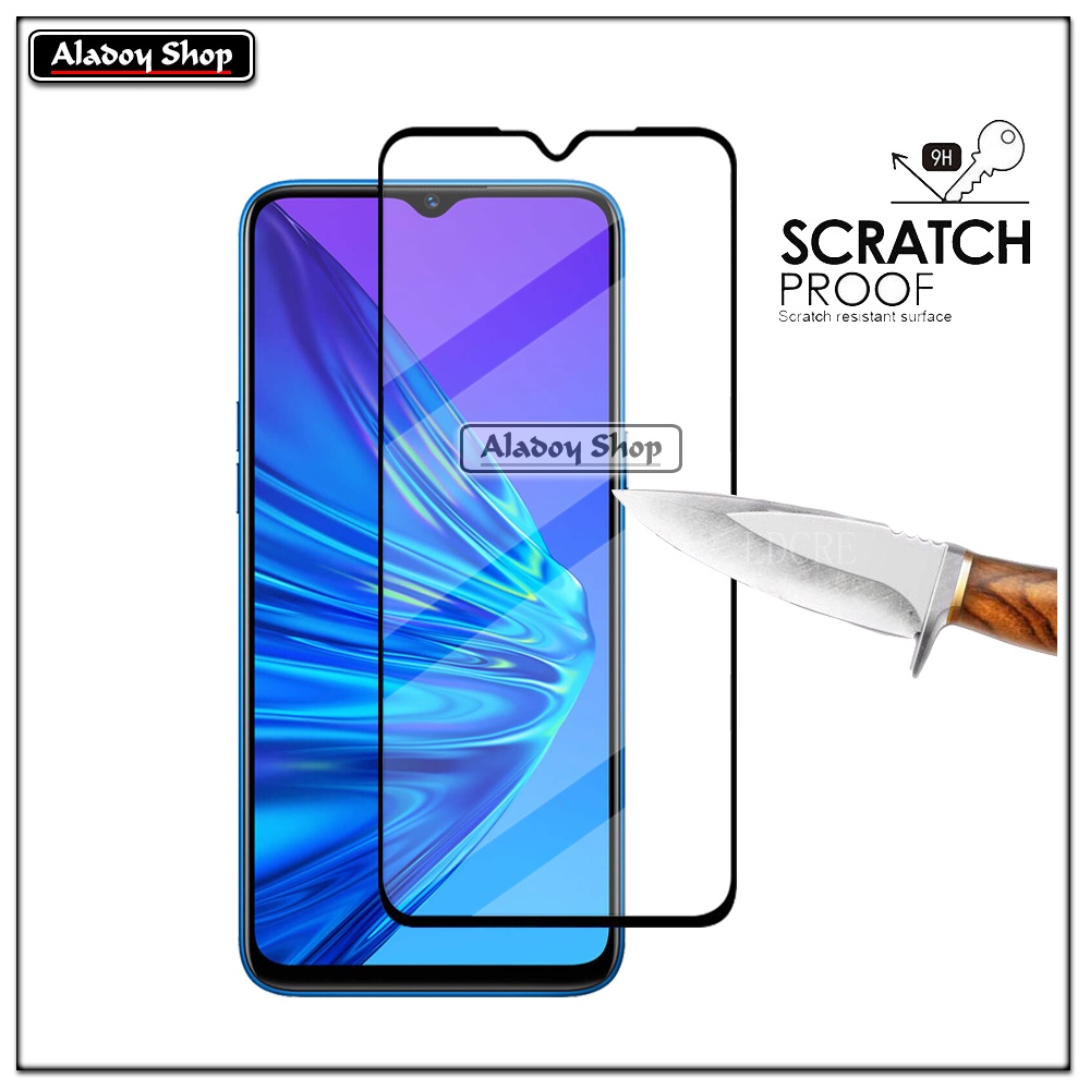 Tempered Glass Realme 5 , 6, 5i , 5s , C3 Antigores Kaca Pelindung Layar Screen Protector Full Cover