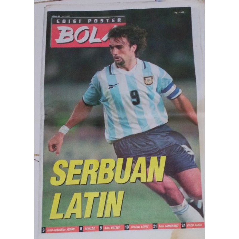 BOLA edisi poster .. edisi 5 ..juli 2000