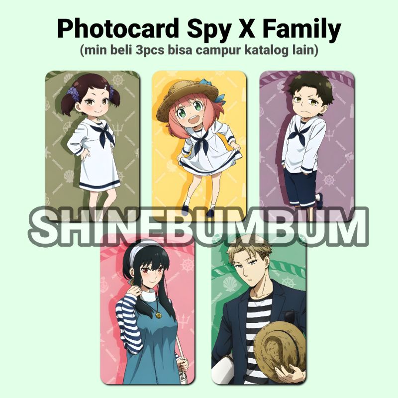 Photocard Anime Spy X Family (B) 2 sisi