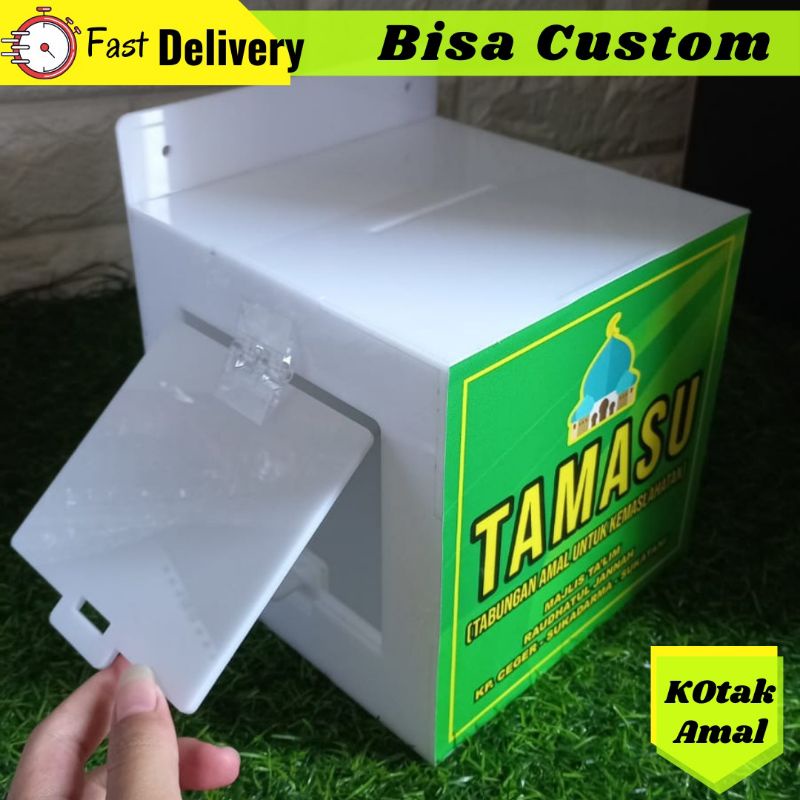 

Kotak Amal Akrilik Custom 15X15X15cm