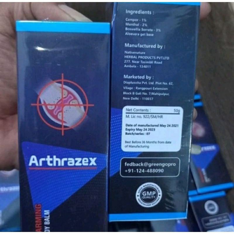 ARTHRAZEX ASLI 100% ORIGINAL OBAT SENDI CREAM ALAMI PALING AMPUH AMAN BPOM KRIM OLES HERBAL ATASI NY