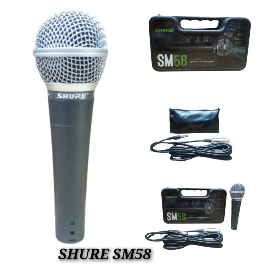 MIC KABEL KOPER SHURE SM58 MICROPHONE LEGENDARY