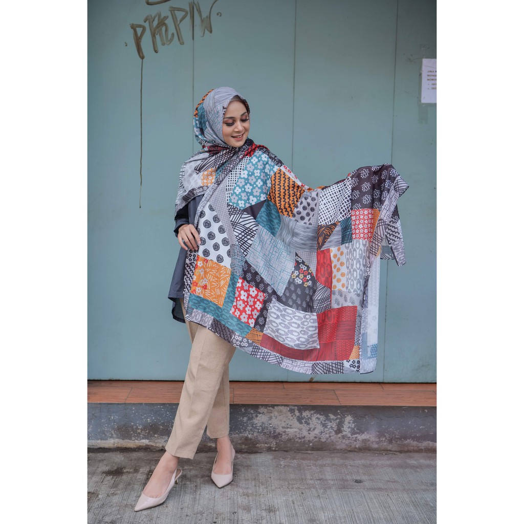 Hijab Voal Premium Levelscarves Motif Courage