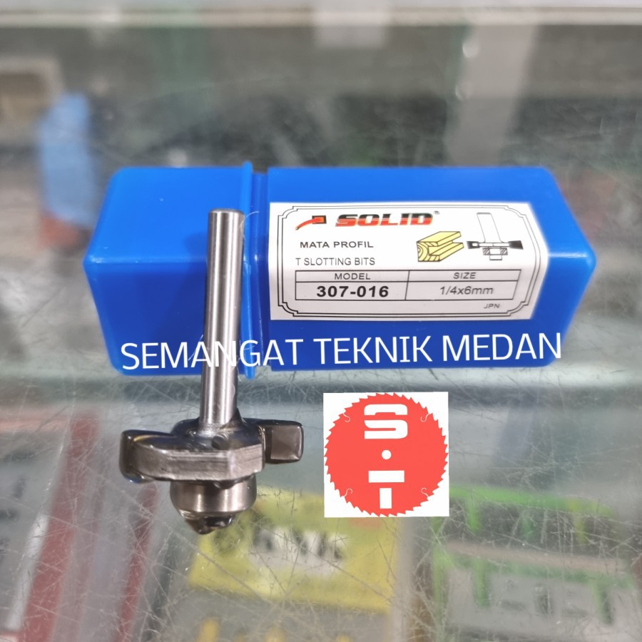 307-016 MATA PROFIL TRIMMER ROUTER SLOTTING SLOTING T TYPE 6mm SOLID
