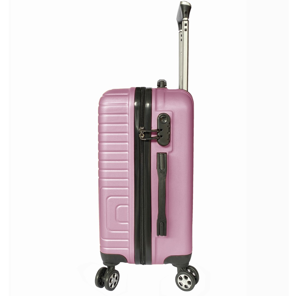 Free Shipping! Koper Fiber POLO MILANO Koper Kabin 20inch Koper Travelling Anti Pecah TC23 - Pink